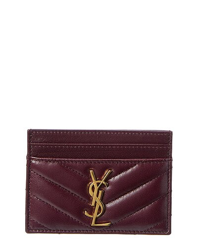Monogram Matelasse Leather Card Holder | Gilt & Gilt City