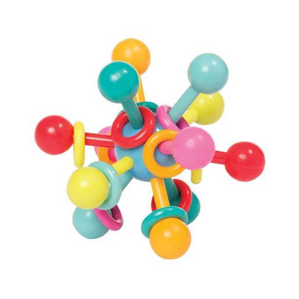 Manhattan Toy Atom Rattle & Teether Grasping Activity Baby Toy | Walmart (US)