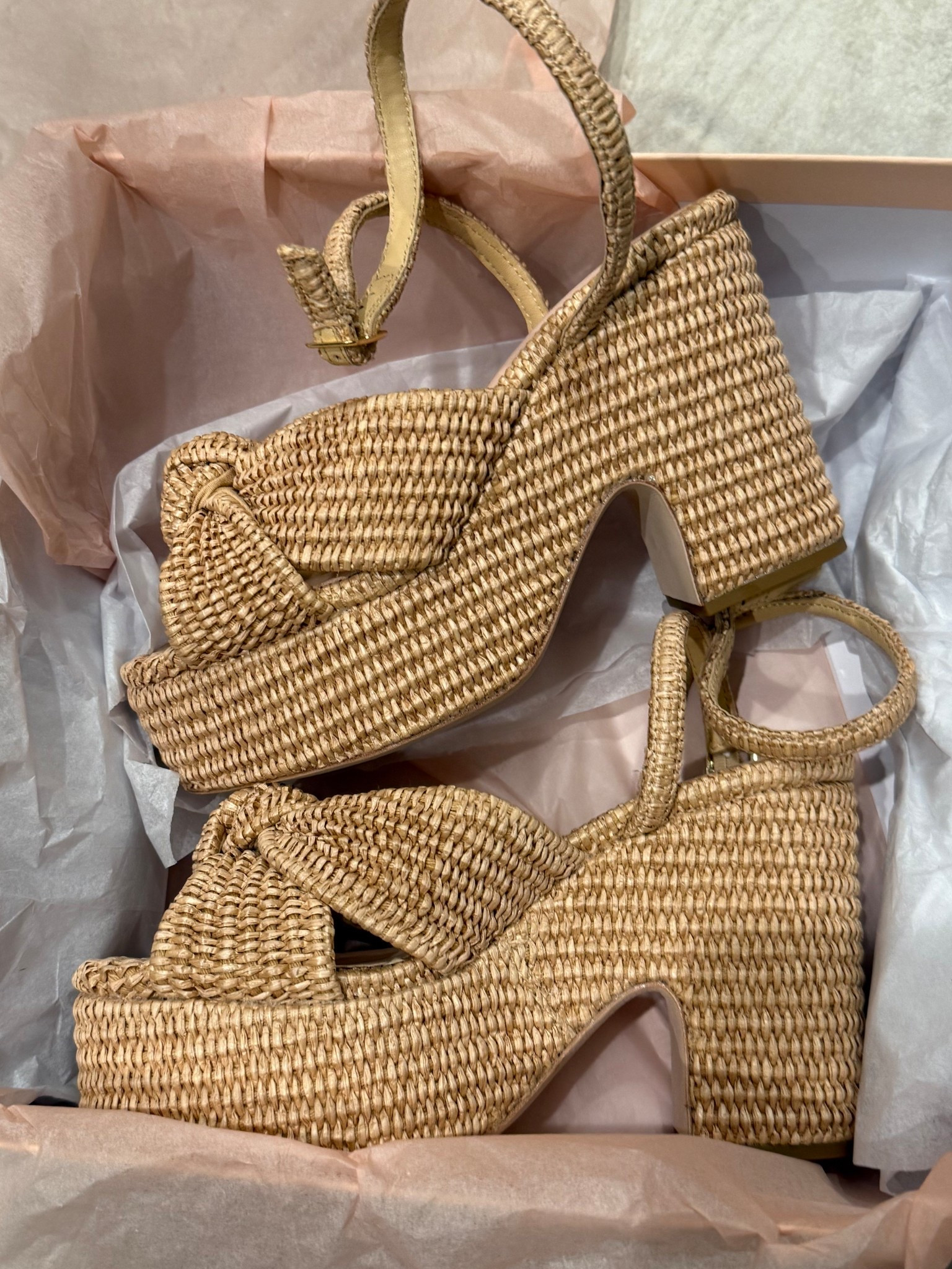 Took my normal size 
Spring heels 
Raffia heels 


#LTKSeasonal #LTKStyleTip #LTKShoeCrush
