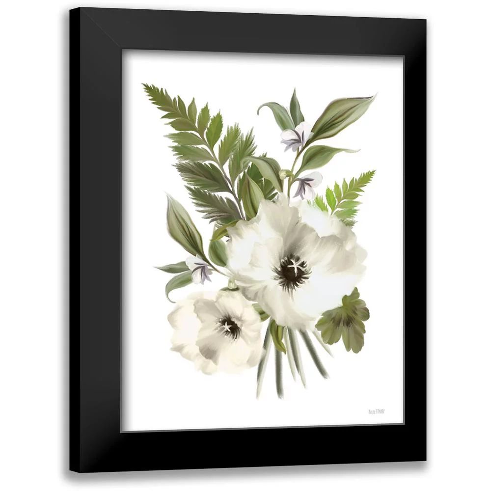 House Fenway 12x14 Black Modern Framed Museum Art Print Titled - Fern Botanical in White - Walmar... | Walmart (US)