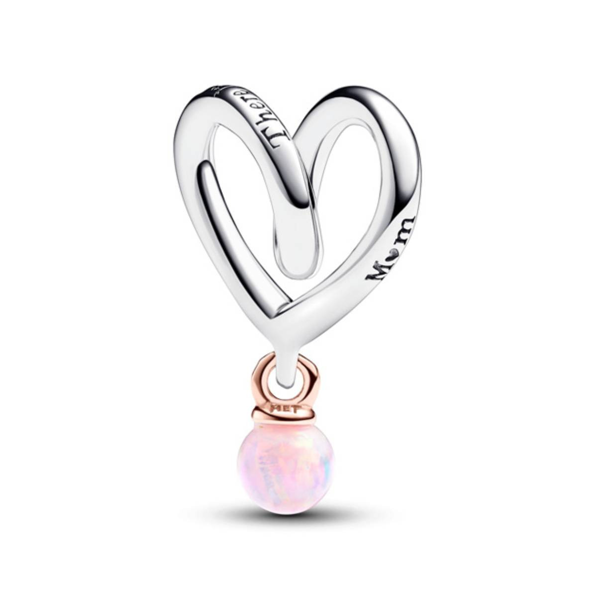 Pandora Two-tone Wrapped Heart Charm | Jomashop.com & JomaDeals.com