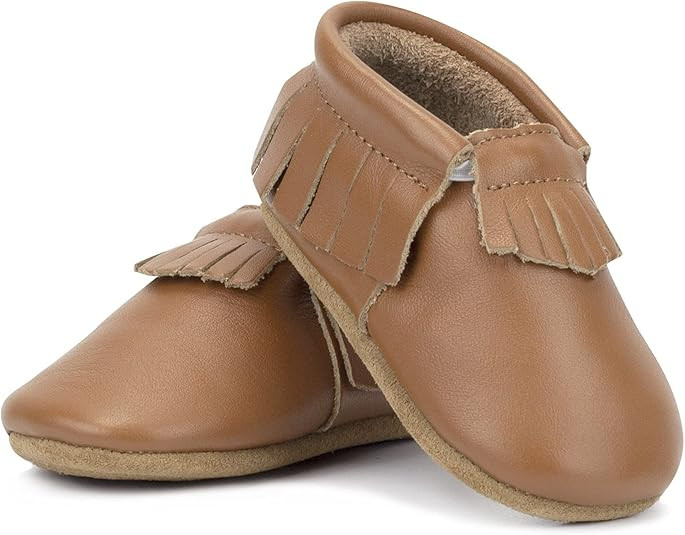 Zutano Unisex Baby Leather Moccasins, Slip Resistant, Soft-Sole Stay On Baby Shoes | Amazon (US)