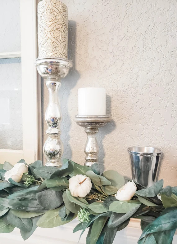 Fall Garland, Fall Farmhouse Garland, Floral Garland, Flower Garland, Pumpkin Garland, Garland, P... | Etsy (US)