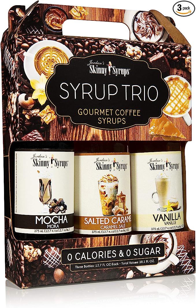 Jordan's Skinny Mixes | Classic Coffee Syrup Trio | Sugar Free 3 Pack | Salted Caramel, Vanilla, ... | Amazon (US)
