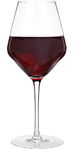 Red Wine Glasses – Set of 4 Hand Blown Large Wine Glasses – Long Stem Wine Glasses, Premium C... | Amazon (US)