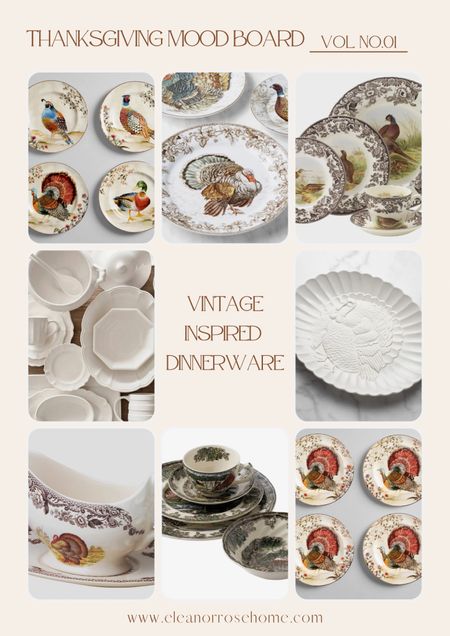 Vintage inspired dinnerware for Thanksgiving entertaining.

#LTKstyletip #LTKhome #LTKSeasonal