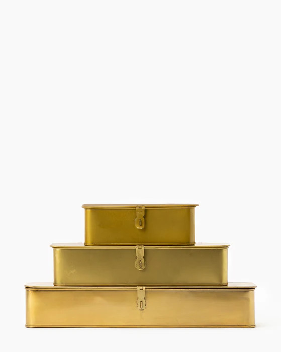 Rectangle Brass Boxes | McGee & Co.