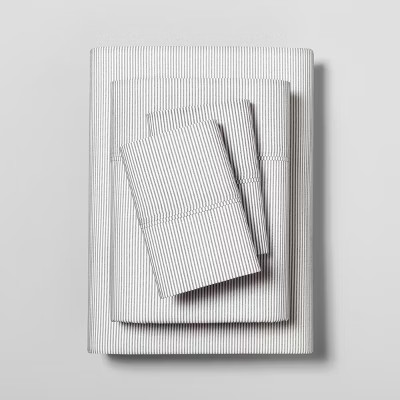 Microstripe Printed Organic Sheet Set - Hearth & Hand with Magnolia | Target