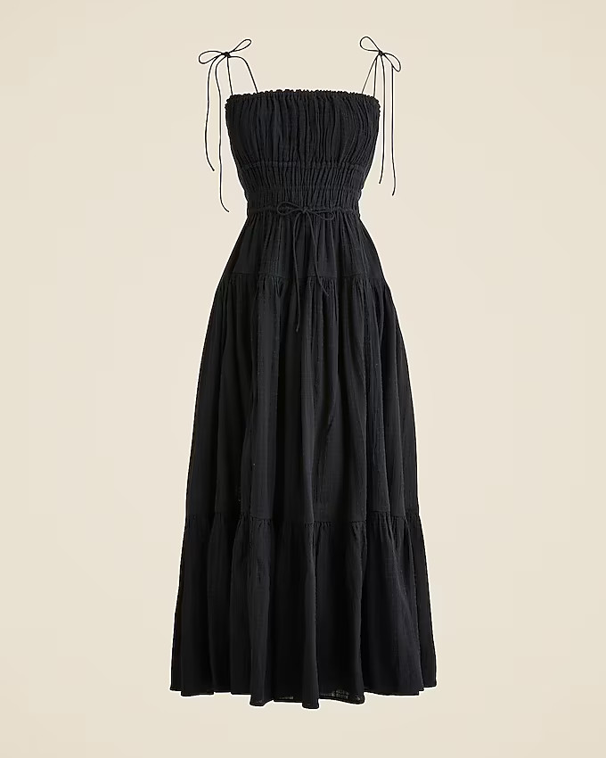 Clio dress in textured gauze | J. Crew US