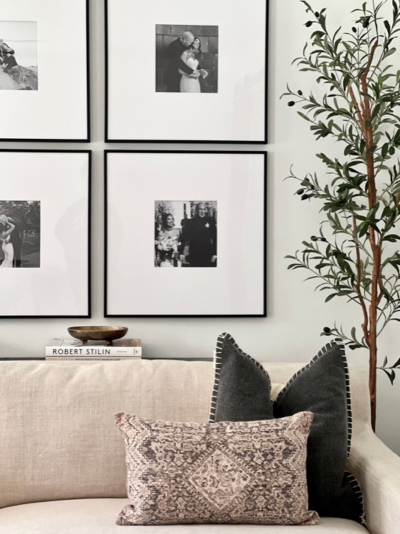 9" x 10 1/2" Flat Metal Frame in Satin Black, Single Matted | Frame It Easy