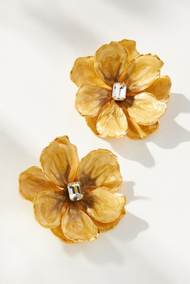The Pink Reef Handpainted Earrings | Anthropologie (US)