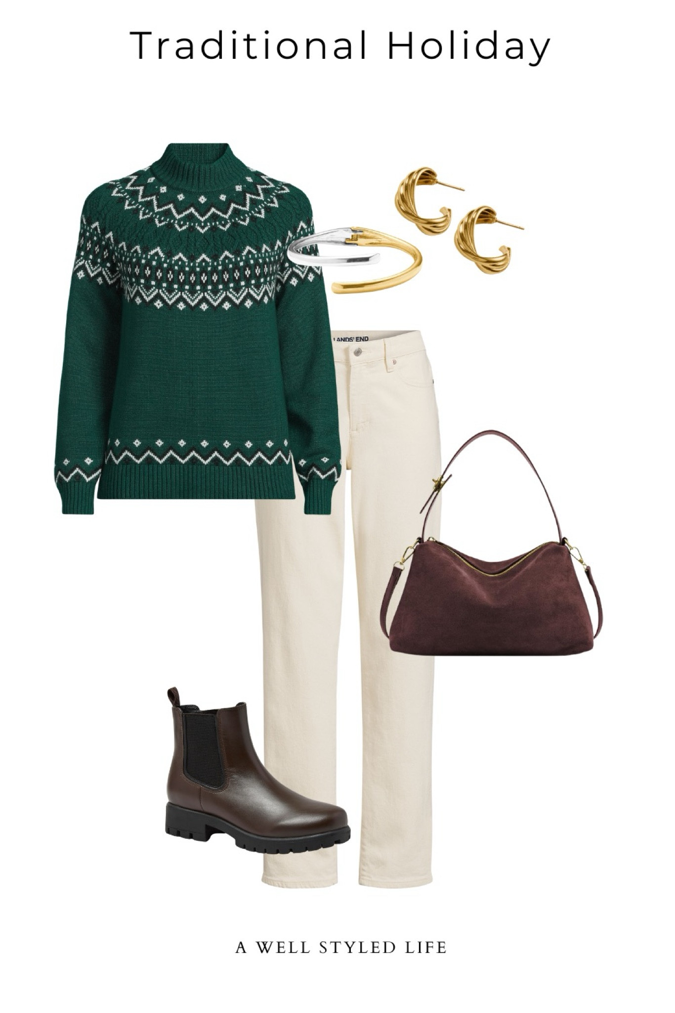 Holiday Outfit Inspo

All items from Lands End, bag from Zappos


#Fashionover50 #LTKOver50Style  #holidayoutfit #holidaystyle #holidayshine#holidaysparkle#landsend $zappos #fairisle

#LTKOver40 #LTKHoliday #LTKStyleTip