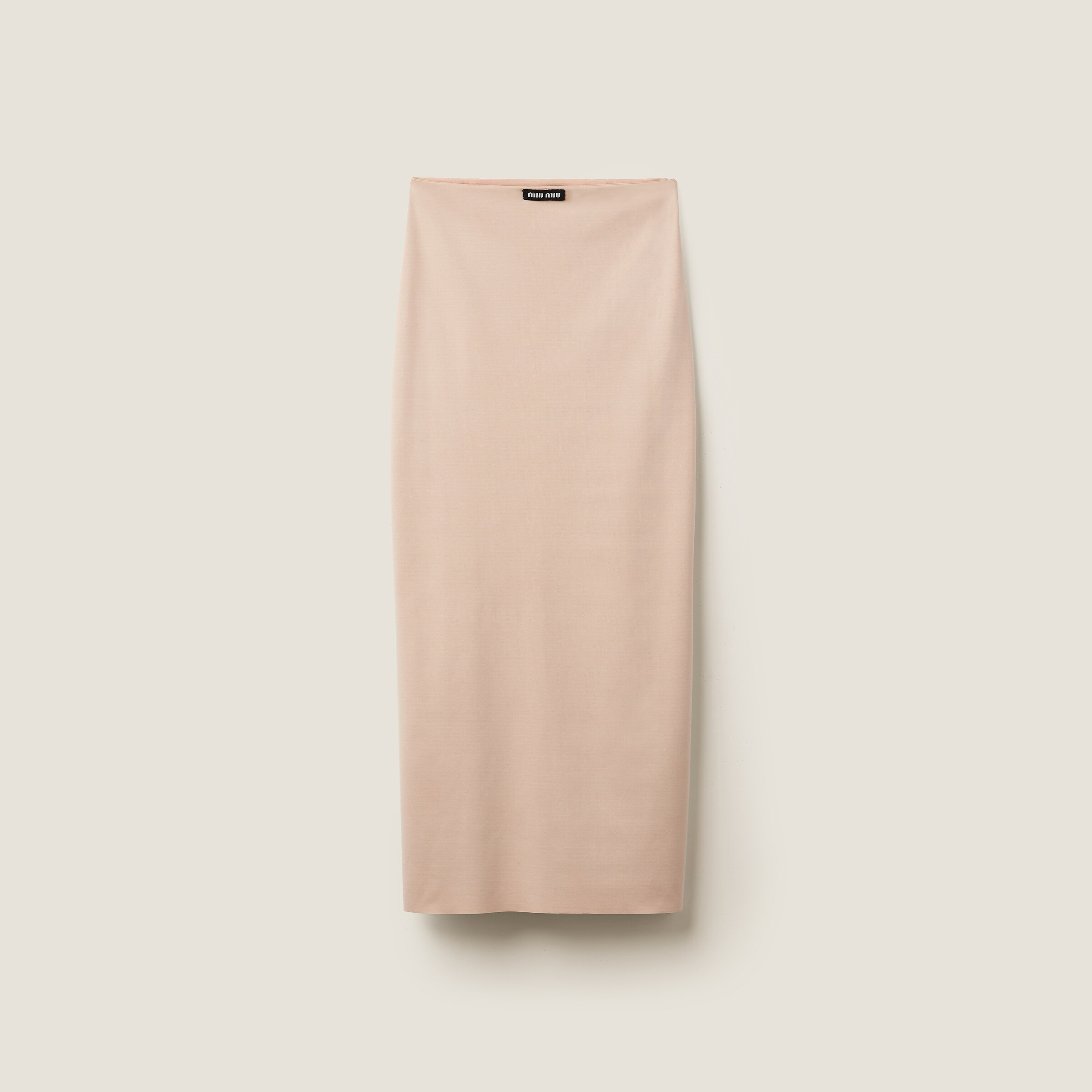 Cameo Stretch Jersey Skirt | Miu Miu | Miu Miu INT
