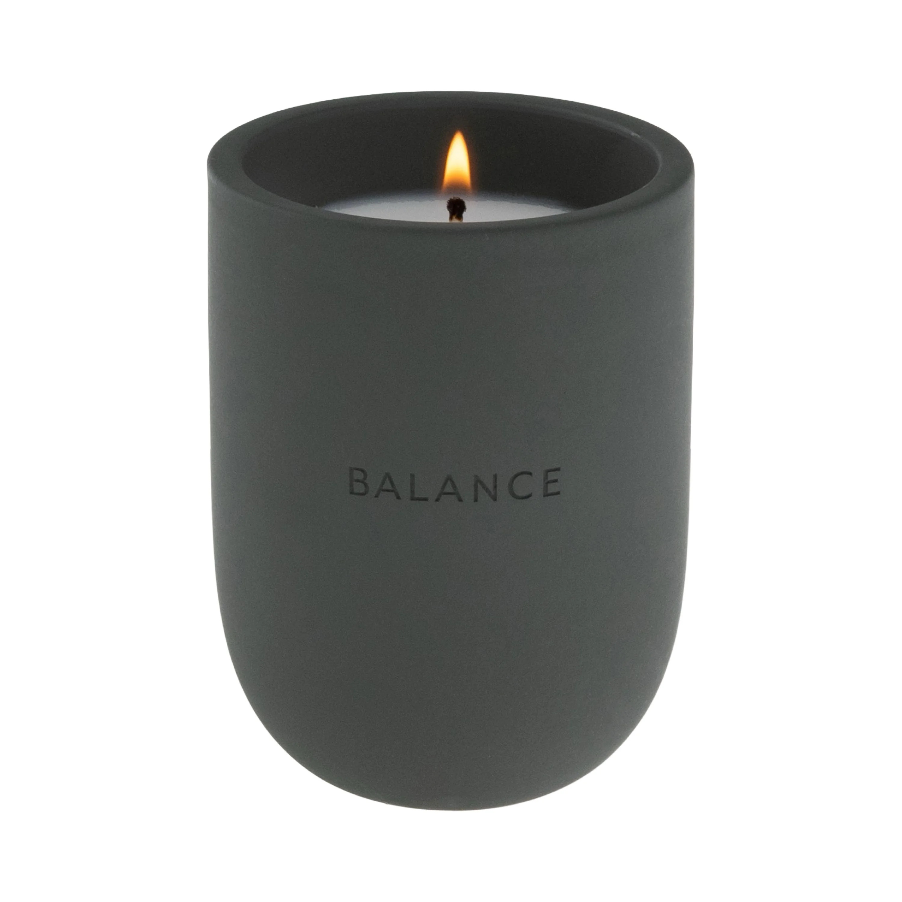 Allswell Balance Scented Ceramic Jar Spa Candle 10 oz., Balsam & Mahogany & Musk, Gray | Walmart (US)