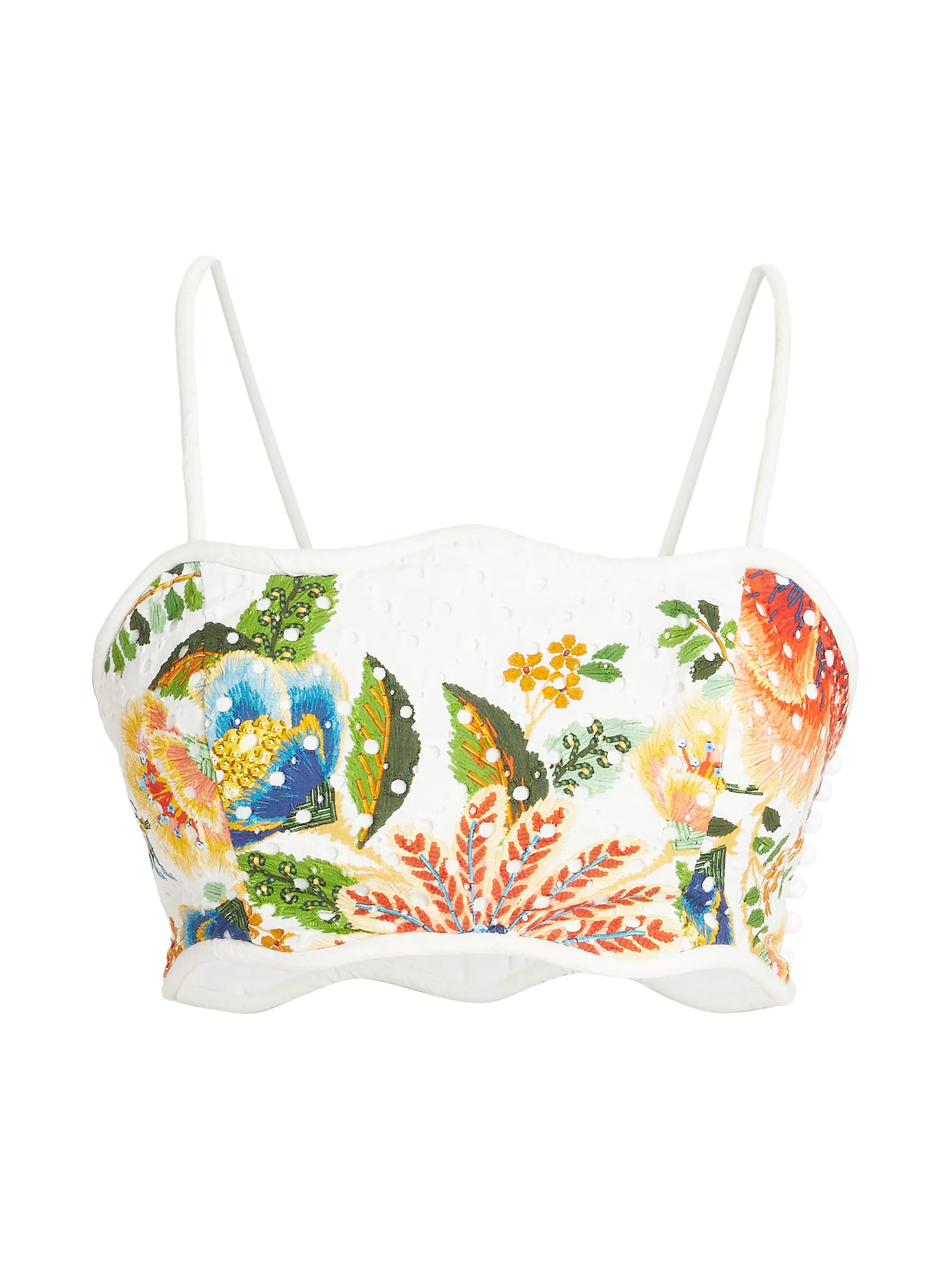 Delicate Garden Eyelet Crop Top | Saks Fifth Avenue