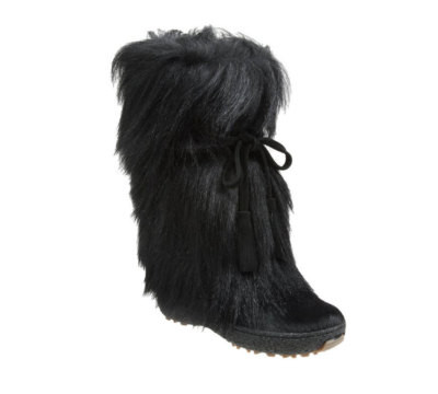 PAJAR MINT BLACK GOAT SKIN LONG FUR SCARLET APRES-SKI WINTER YETI BOOTS 36 589$ | eBay US