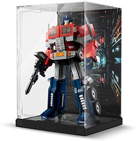 cooldac Acrylic Display Case Box for Lego Transformers Optimus Prime 10302 Building Kit, Dust-Pro... | Amazon (US)