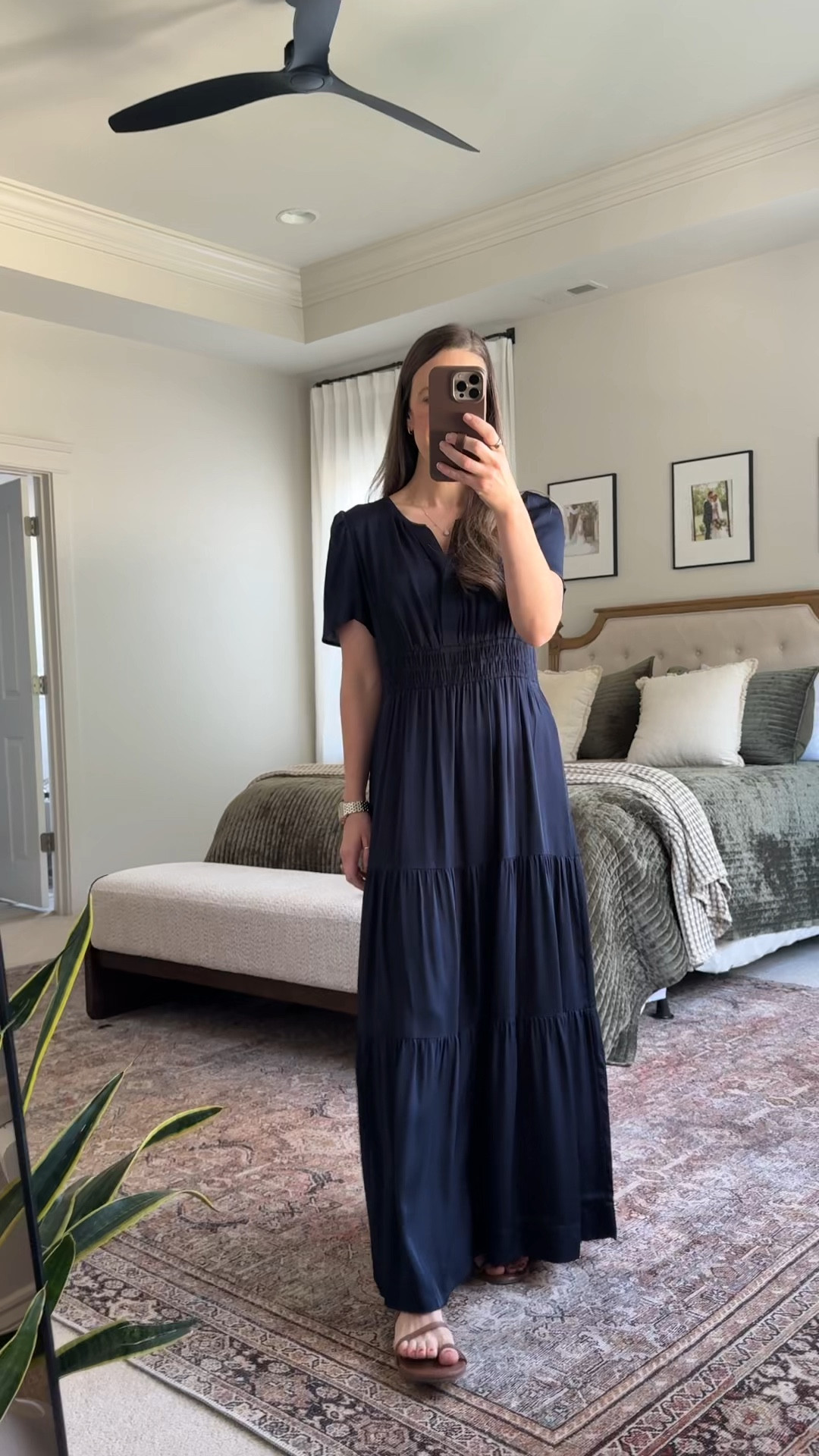 Quince Washable 100% Silk Dress 🤍

This dress is truly stunning.

• 100% washable silk
• Smocked waist
• Flowy tiered skirt
• Fully lined
• Classic navy

It’s one of those pieces that feels effortlessly elegant but still wearable for real life.

Perfect for:
• Church outfit ideas
• Spring wedding guest dress
• Graduation dress
• Easter dress
• Spring event outfit
• Modest silk dress
• Classic feminine style

The washable silk makes it practical (yes, really), and the silhouette is flattering without being fussy. It’s polished, timeless, and something you’ll reach for year after year.

Use my Quince code: INFG-25SIMPLYCHICMAMA10

Such a beautiful investment piece for spring 🤍 

#LTKWedding #LTKootd #LTKSeasonal