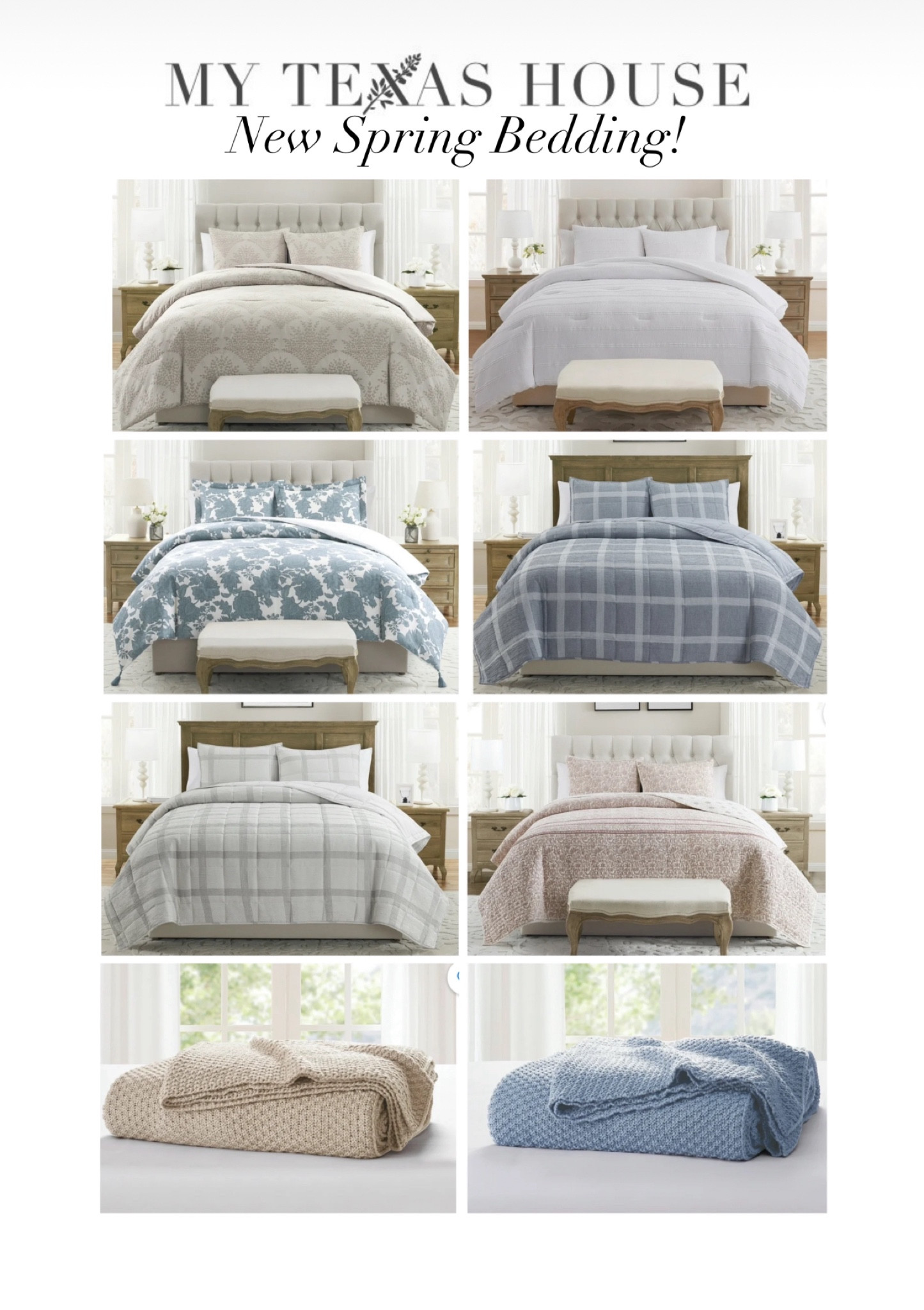 New My Texas House spring bedding is now live! 

#LTKhome #LTKSeasonal #LTKfamily