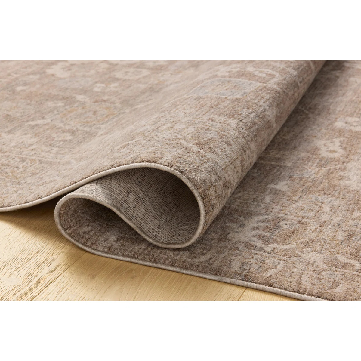 Chris Loves Julia x Loloi Louisa Taupe / Ivory Area Rug | Wayfair North America