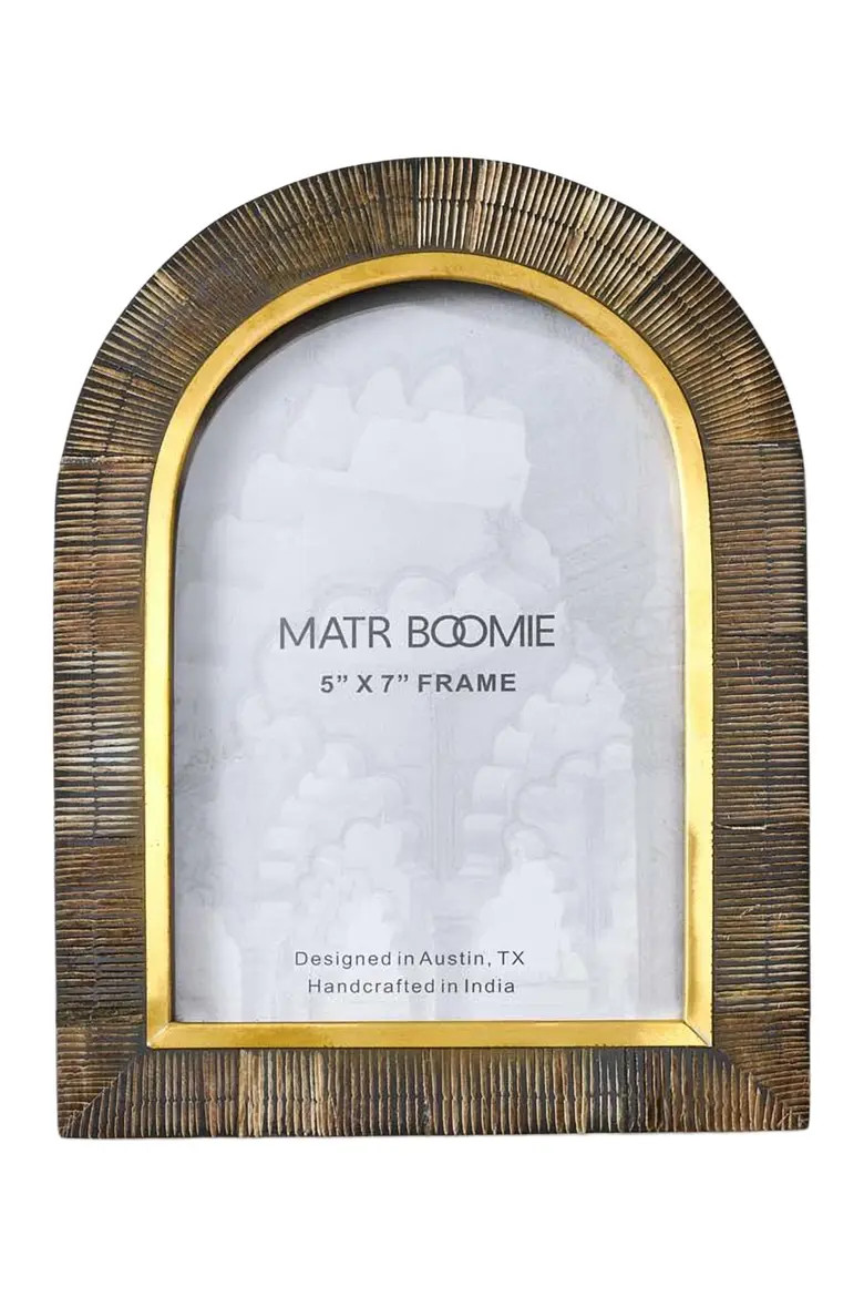 Kerala Picture Frame - Curved Carved Horn , Brass Inlay | Nordstrom | Nordstrom
