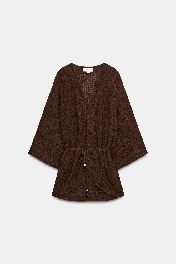 CRINKLED BELTED JACKET | Zara US