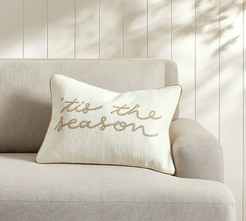 Tis' The Season Lumbar Pillow Cover | Pottery Barn (US)