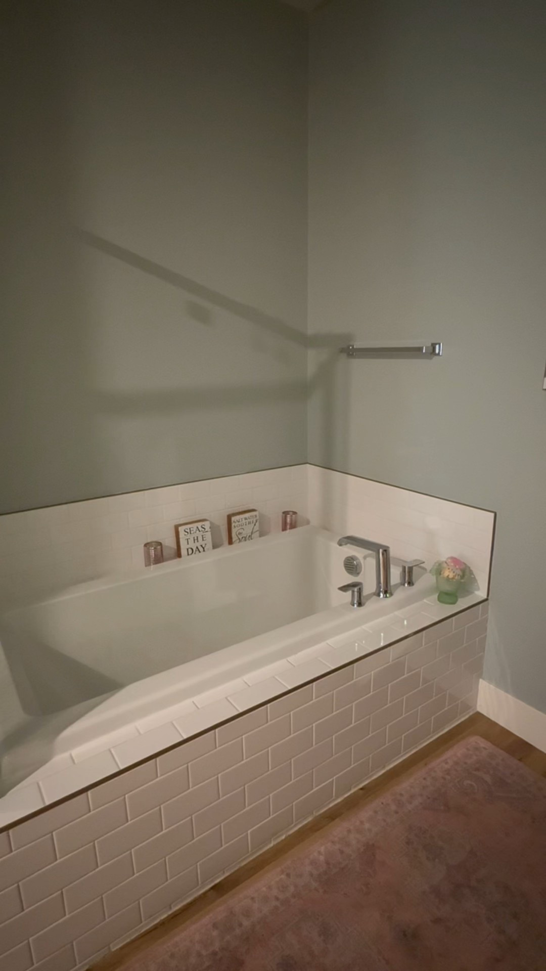 Bath people will get it 🛁 These 3 @badesofa pillows changed everything!! If you’re a big fan of baths, but hate when your butt goes numb you MUST try these 😂 I also enjoy the foot pillow- it doesn’t sink! Craziest thing, is they don’t mold! I swear they are the biggest game changer! 

#LTKdayinmylife #LTKselfcare #LTKmomlife