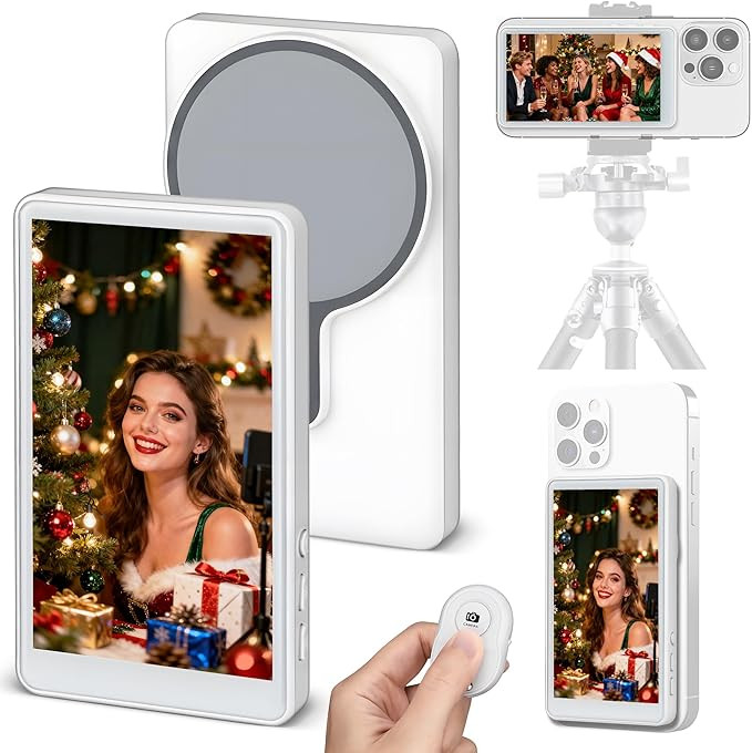 Phone-Monitor-Magnetic-Selfie-Screen-for-iPhone-Monitor-Back-Camera-Monitor Vlog-Screen Live-Stre... | Amazon (US)
