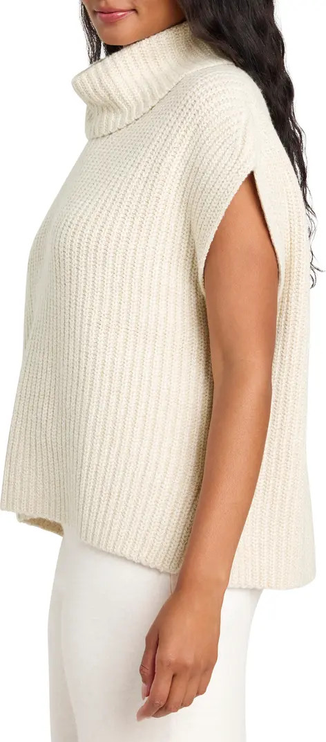 Splendid x Cella Jane Cowl Neck Short Sleeve Turtleneck Sweater | Nordstrom | Nordstrom