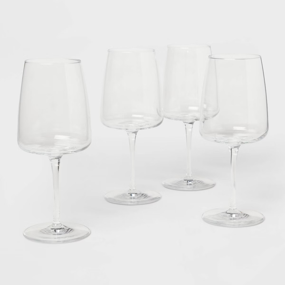 4pk Simsbury Red Wine Glasses - Threshold™: Traditional Clear Glass, Dishwasher-Safe, BPA & Lea... | Target