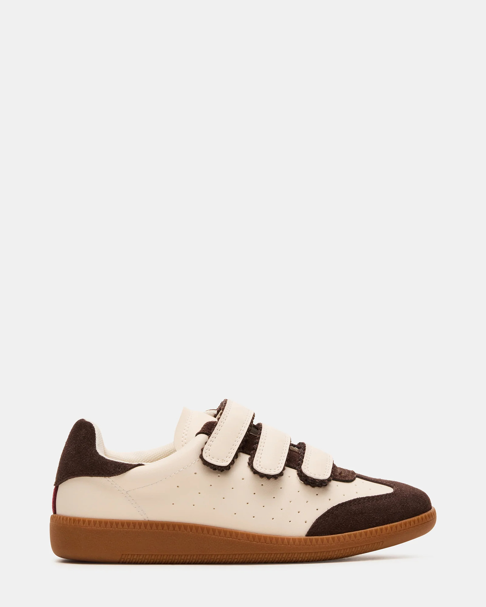 MOMENTUM Brown Multi Velcro Low-Top Women's Sneakers | Steve Madden (US)