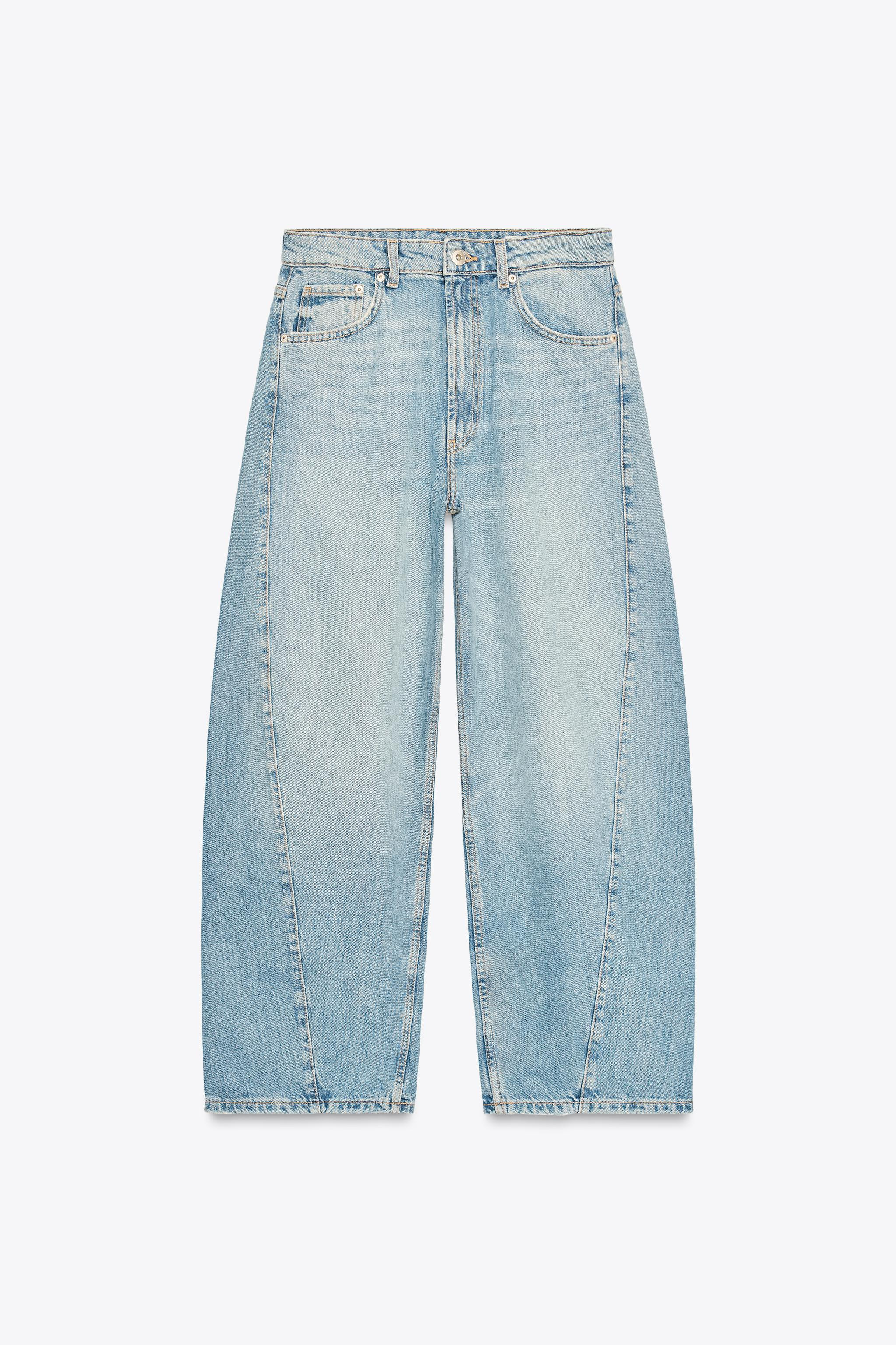 TRF MID-RISE BAGGY BARREL JEANS | Zara US