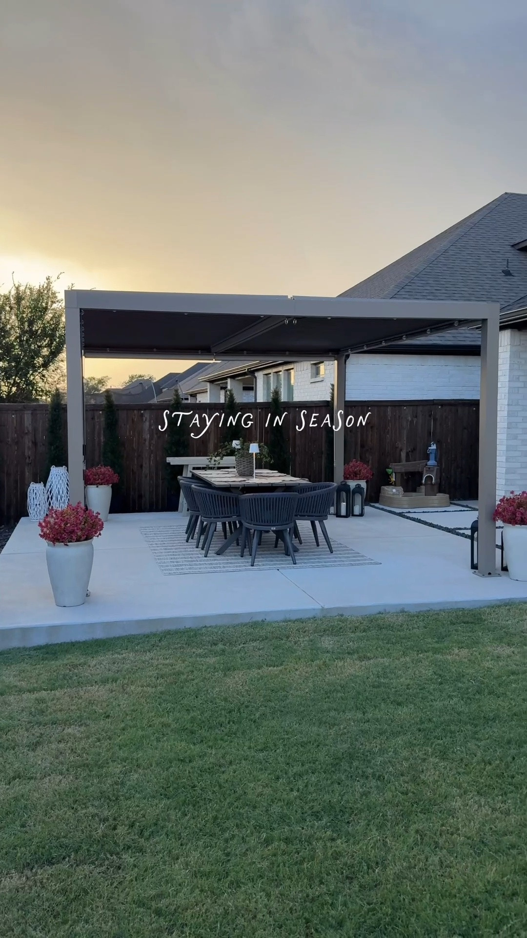 Cozy home decor, fall decor, neutral home decor, organic modern, fall patio, pergola, transitional modern home decor

#LTKHome #LTKdayinmylife #LTKSeasonal