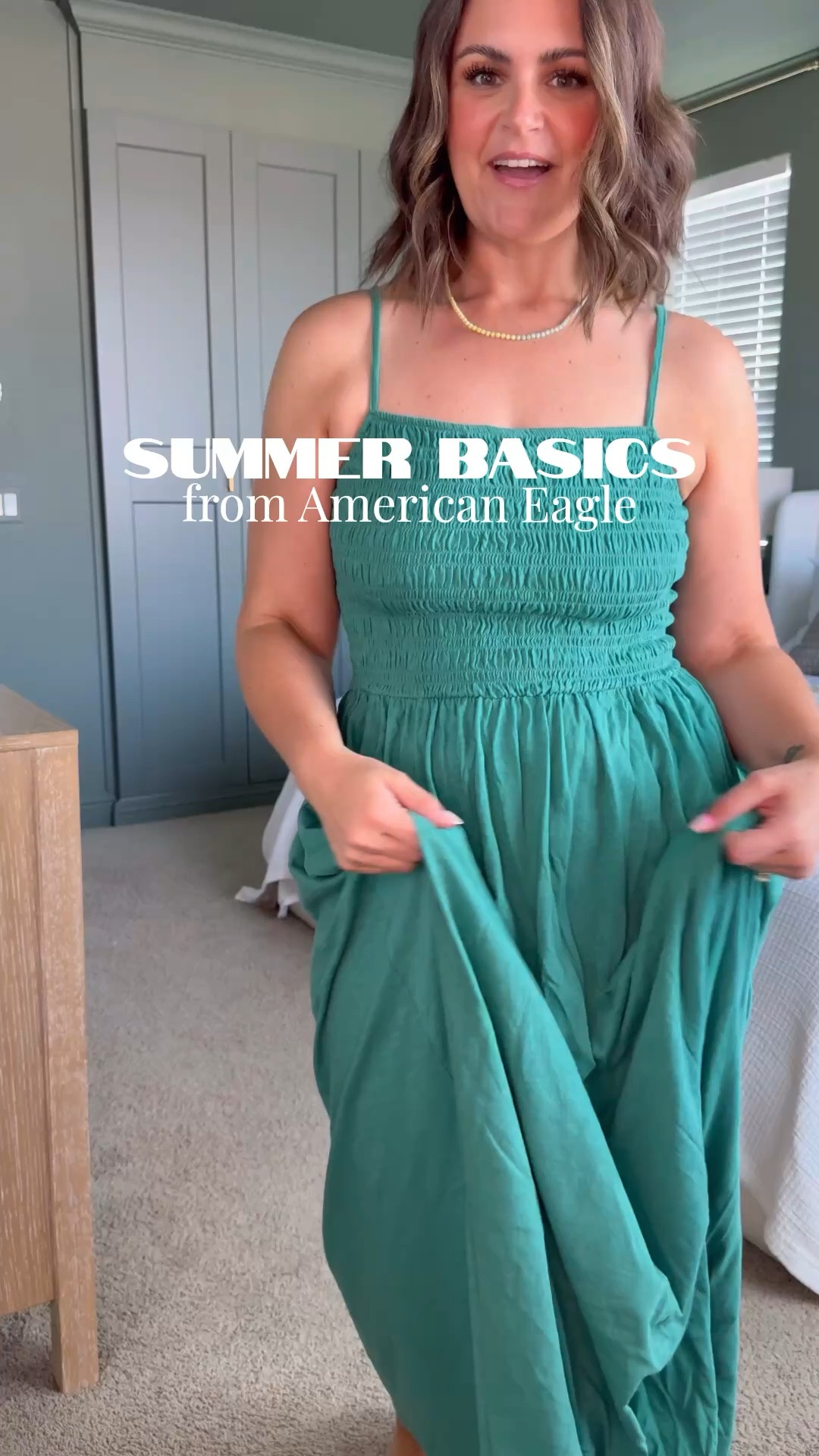 Summer staples from American Eagle ☀️ Super versatile and comfy, and lightweight for the season!
Dresses, large
Tops, large
Jeans, 12
*for shorts, size up 1

@ae 
#AEPartner, #AEJeans

#LTKSaleAlert #LTKSeasonal #LTKMidsize