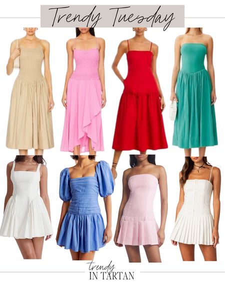 Trendy Tuesday- drop waist dresses!

Mini dress, midi dress, summer dress, spring dress, strapless dresss

#LTKSeasonal #LTKstyletip