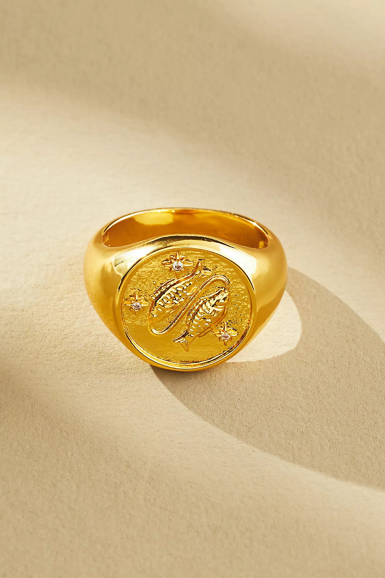 Zodiac Signet Ring | Anthropologie (US)