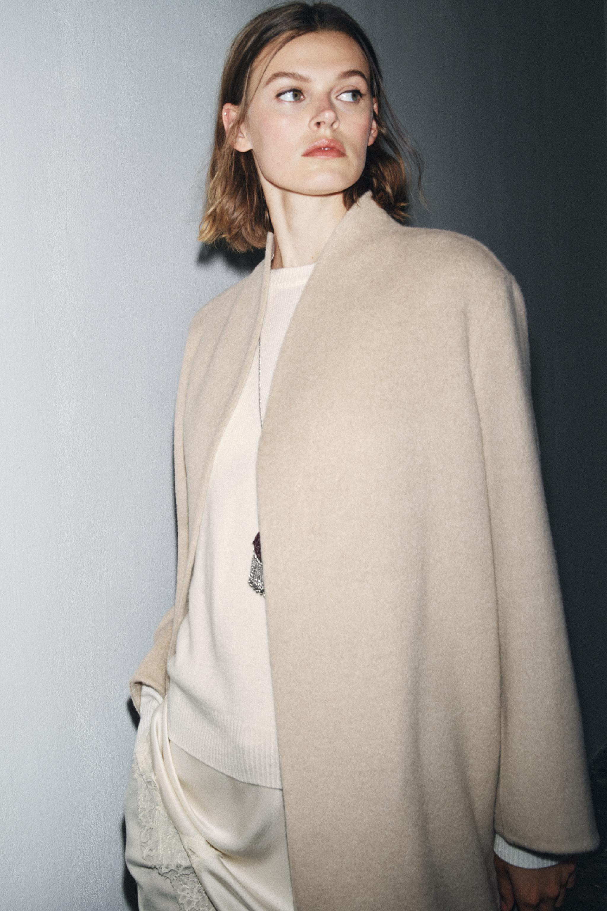 ZW COLLECTION LIMITED EDITION MINIMAL WOOL BLEND COAT | Zara AU