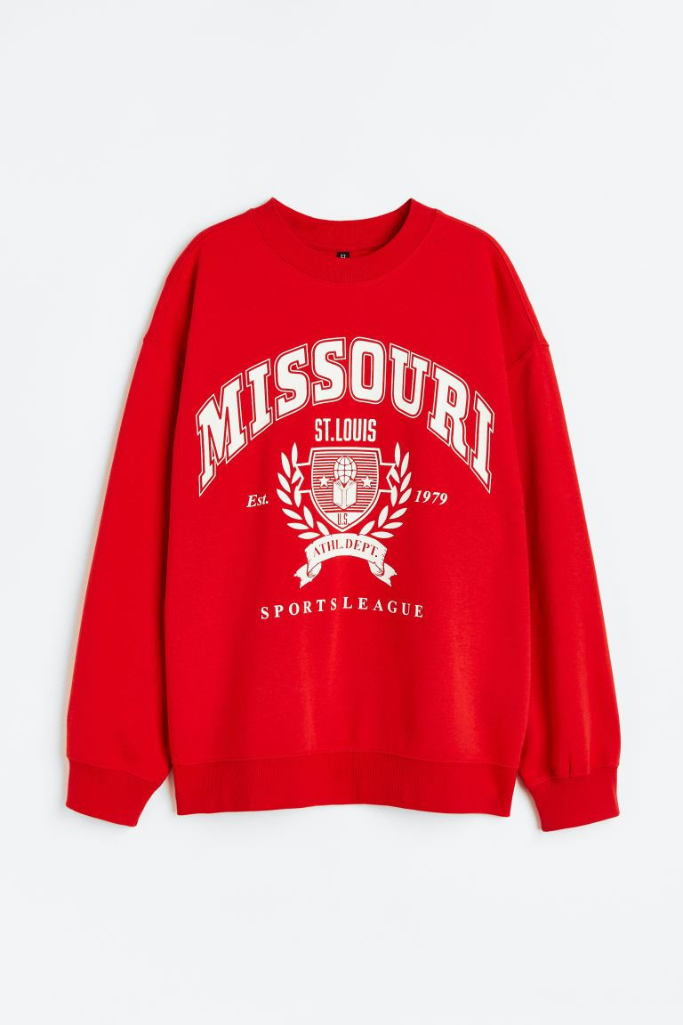 Printed sweatshirt | H&M (UK, MY, IN, SG, PH, TW, HK)