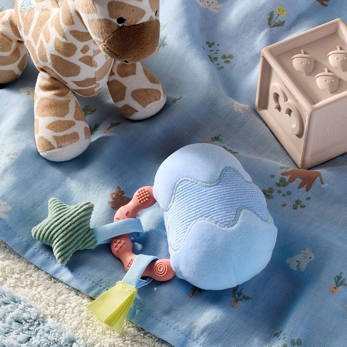 Small Interactive Handheld Rattle Toy - Egg - Cloud Island™ | Target