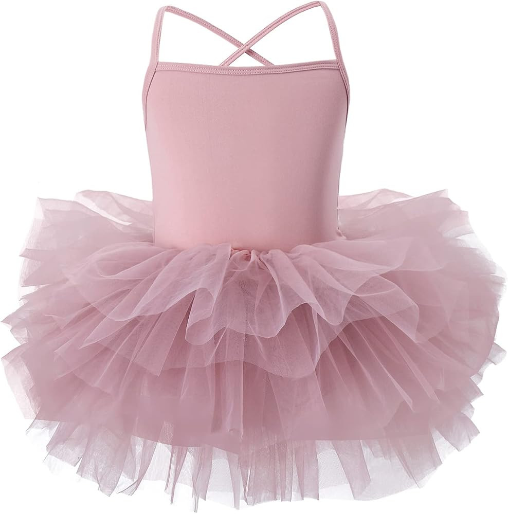 Tutu.kk Toddler Girls Ballet Skirted Leotards Strap Tutu Dress Party Costumes for Dance 18Months ... | Amazon (US)
