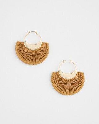 No Droop™ Neutral Fan Hoop Earrings | Chico's