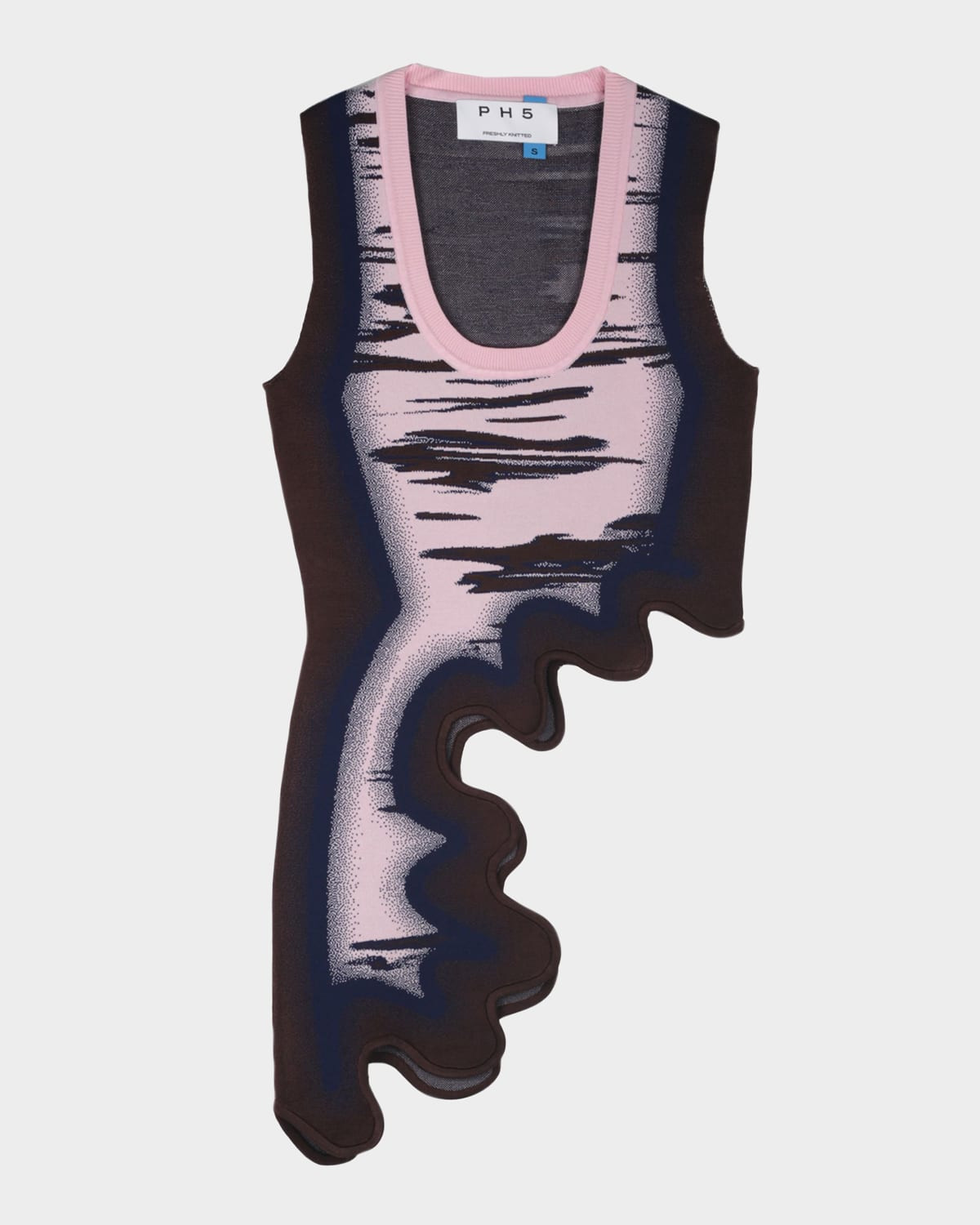 Kerry Wavy High-Low Tank Top | Neiman Marcus