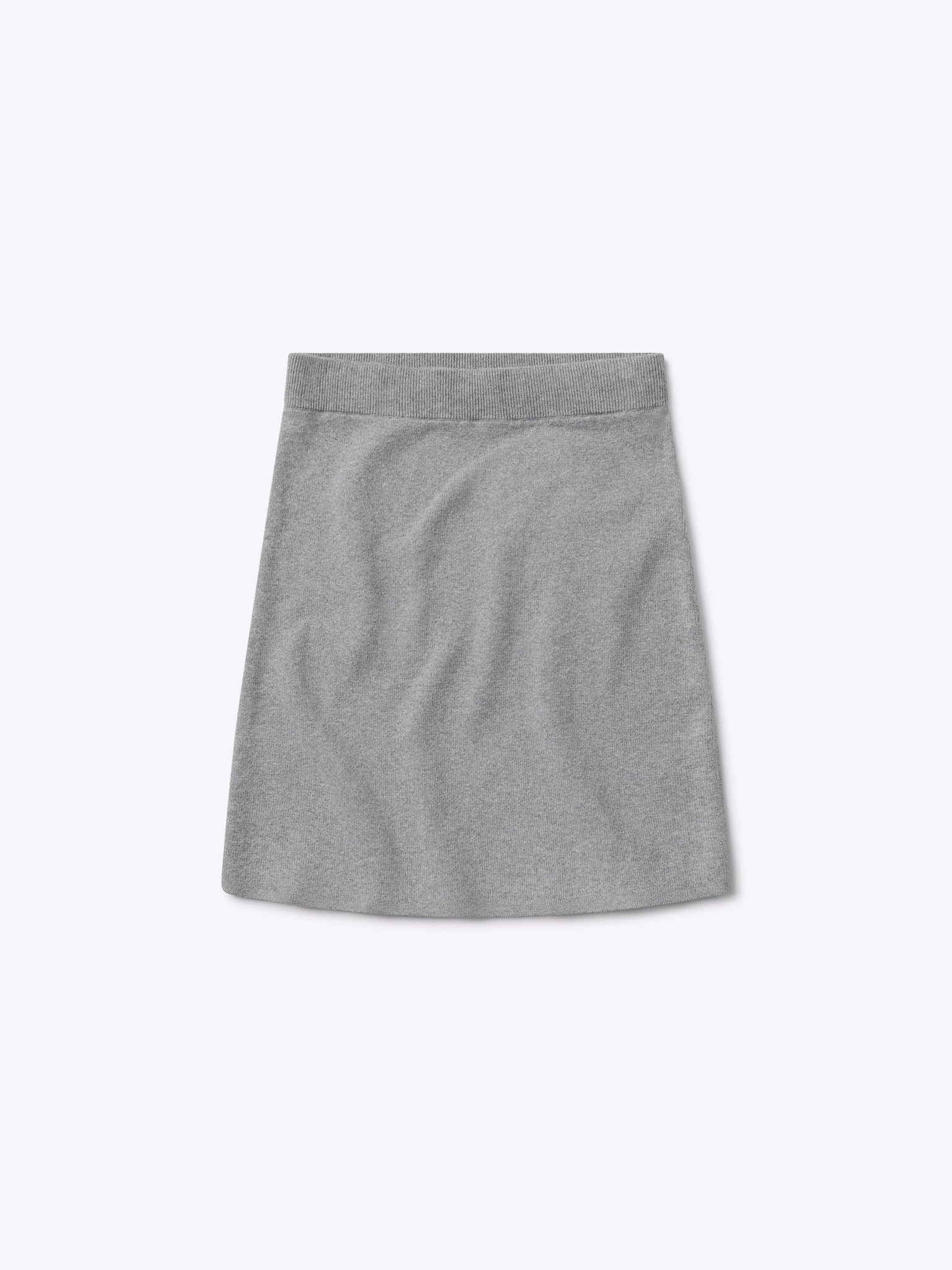 Soho Knit Mini Skirt | Heather Grey Form-fitting | Cuts Clothing Inc.