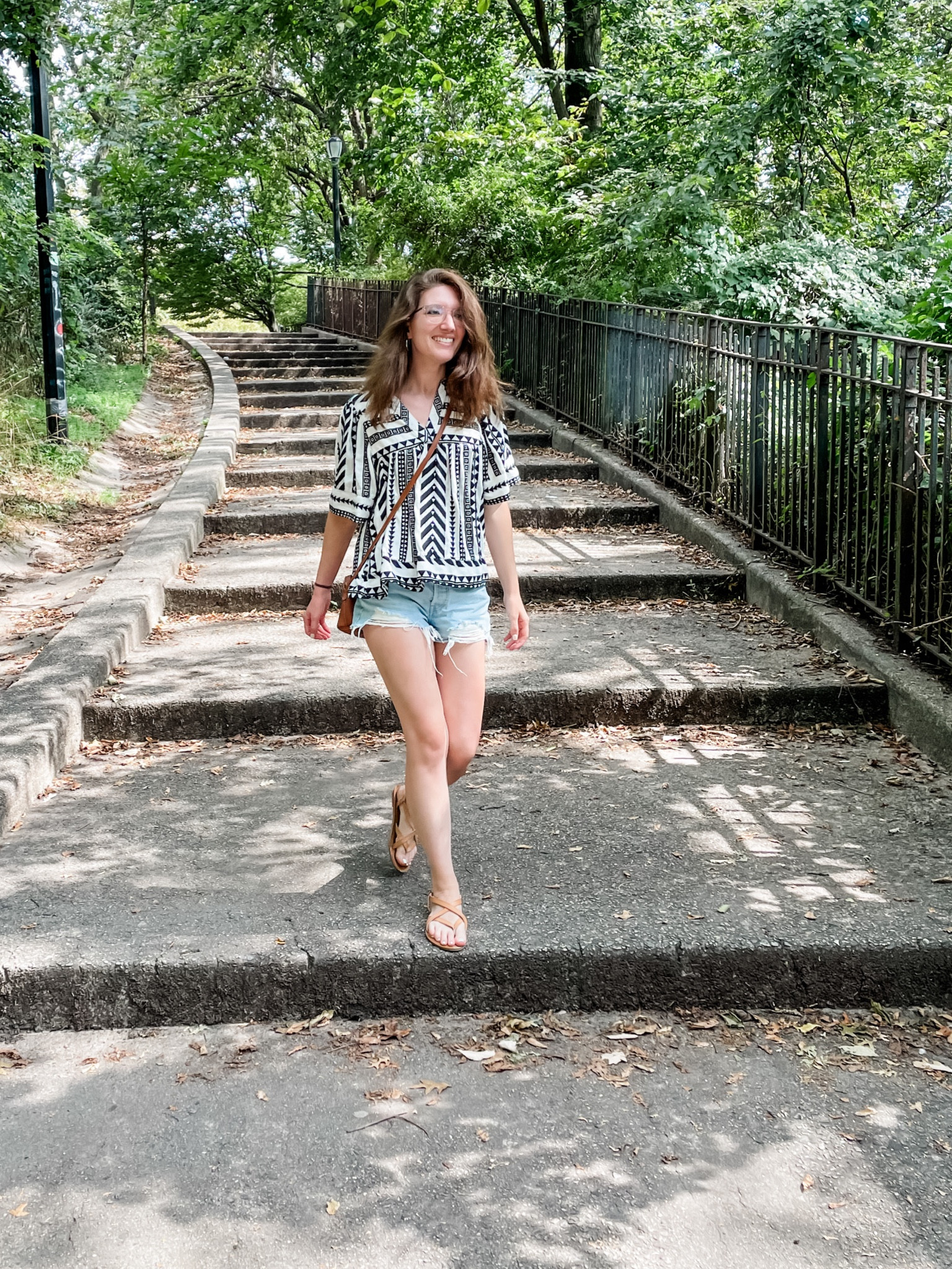 Top runs TTS : wearing a small because it’s the smallest size they had left. 
Shorts run small, size up 1
Sandals are a so comfy and run TTS

Summer outfit / city outfit / cut off shirts 

#LTKSeasonal #LTKsalealert #LTKtravel