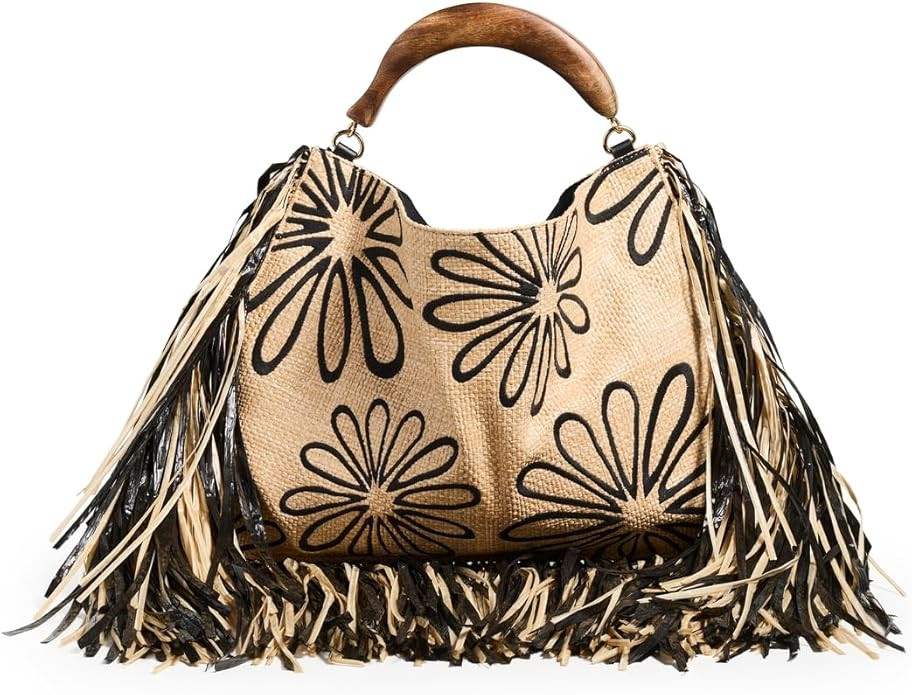 FARM Rio Women's Fringed Raffia Mini Bag | Amazon (US)