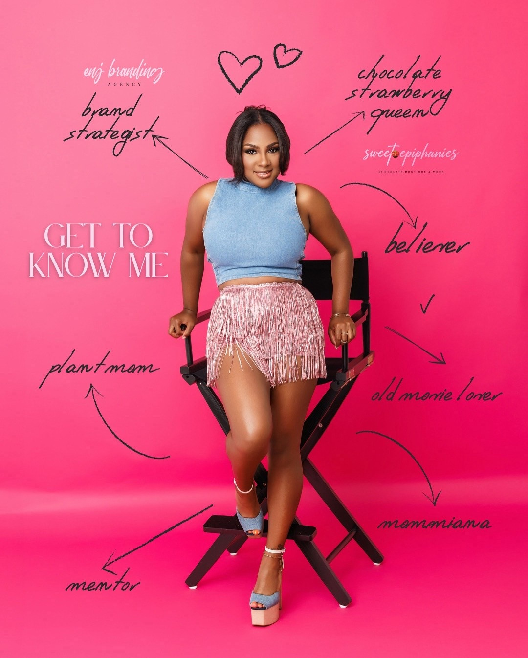 Hey sweeties 💕 I’m Epiphany — 33, a boy mom, brand strategist, and creative who believes in mixing purpose with a little sparkle ✨

Here you’ll find mom-approved fits, home + kitchen favorites, and lifestyle moments that make everyday life feel elevated. From client meetings to cake batter, I’m all about keeping it stylish, balanced, and intentional.

Through my brands @enjbranding and @sweetepiphanies, I teach women how to show up — in business, life, and style — with clarity and confidence. 💕

Stick around for a little luxury, a little laughter, and a whole lot of inspiration.

#LTKFindsUnder50 #LTKBeauty #LTKPetite