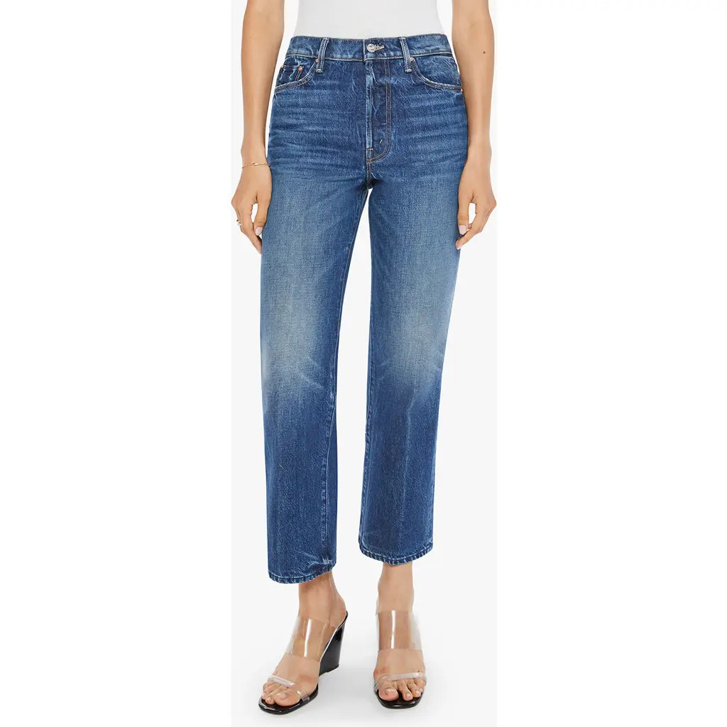 MOTHER Rambler Straight Leg Ankle Jeans in Well Stacked at Nordstrom Rack, Size 32 | Nordstrom Rack