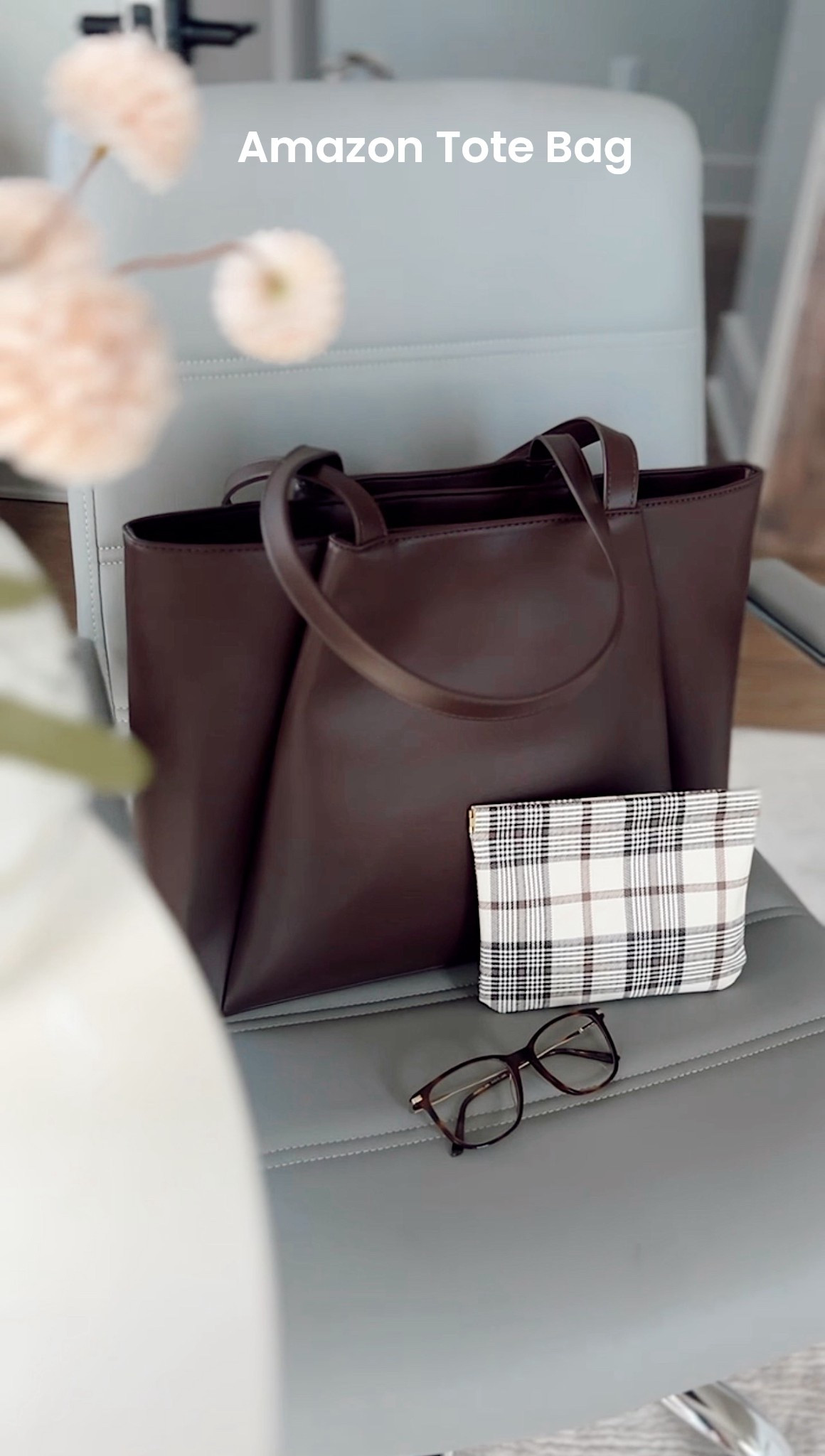 All my tote bag essentials! This leather tote bag has so many compartments! Has a zipper and fits a large laptop! It’s super sturdy and genuinely soo nice! I love it! 

#LTKFindsUnder50 #LTKWorkwear