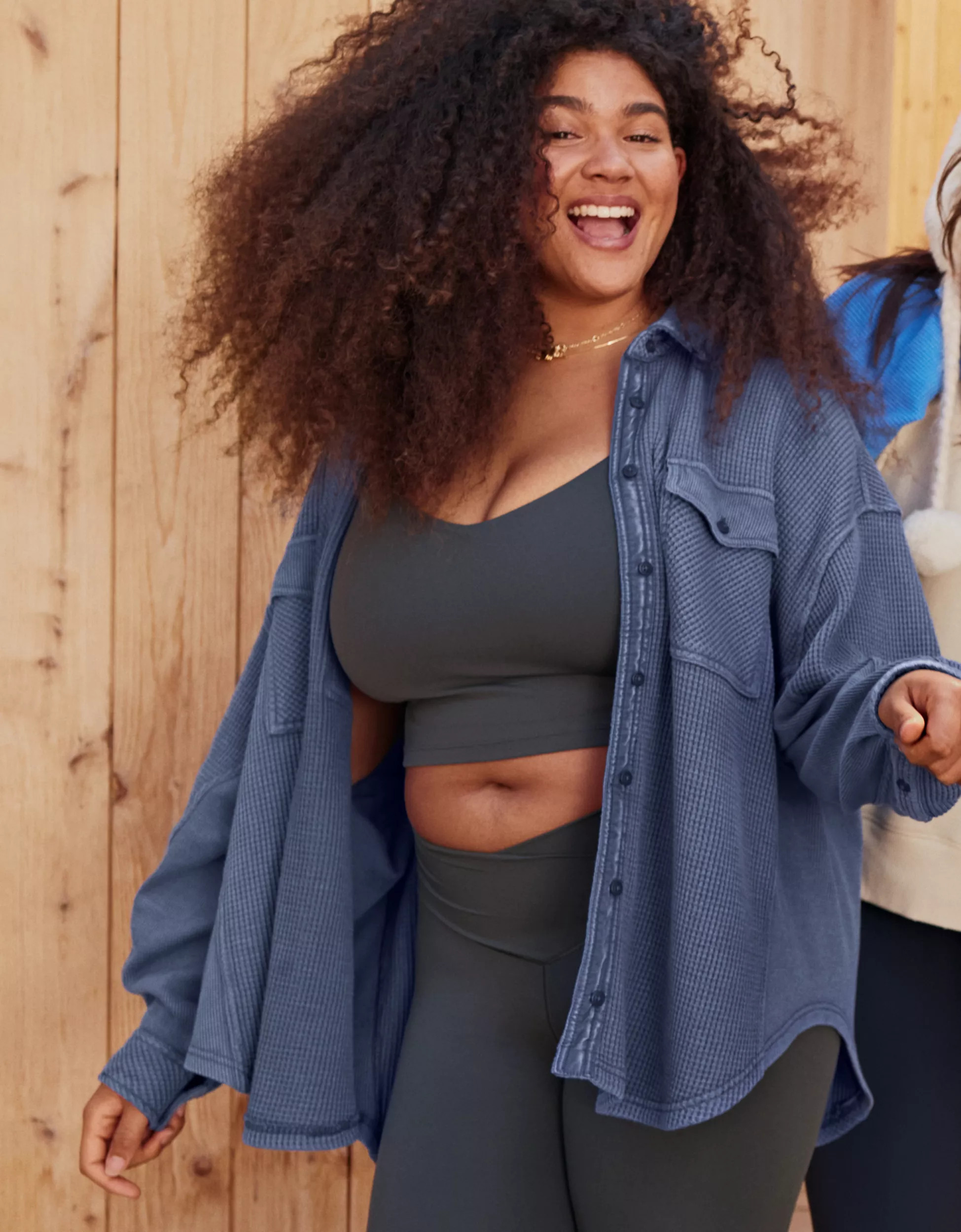 Aerie LumberJane Waffle Shirt | Aerie